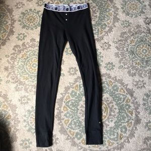 Victoria’s Secret pink sleepwear black leggings